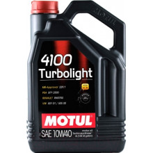 Моторное масло MOTUL 4100 TURBOLIGHT 10W40 / 109462 (4л)