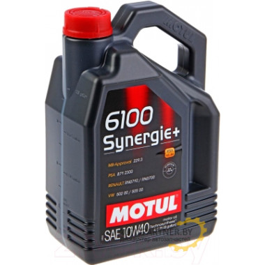 Моторное масло MOTUL 6100 SYNERGIE+ 10W40 / 109463 (4л)