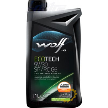 Моторное масло WOLF ECOTECH SP/RC G6 5W30 / 16155/1 (1л)