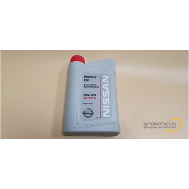Моторное масло NISSAN MOTOR OIL SN/GF-5 0W20 / KE90090133R (1л)
