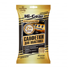 Влажные салфетки для пластиковых поверхностей Hi-Gear 10 шт / HG5602LE