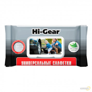 Универсальные влажные салфетки Hi-Gear 60 шт / HG5608