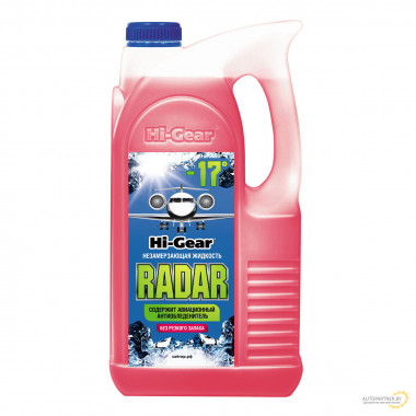 Стеклоомывающая жидкость Hi-Gear RADAR -17°C 4 л / HG5689N