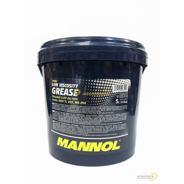 Полужидкая пластичная смазка MANNOL Fliessfett Li-EP 00/000 4.5 кг / 9986