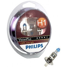 Лампа галогенная VisionPlus +60% H1 12V 55W PHILIPS / 12258VP