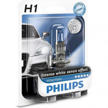 Лампа галогенная WhiteVision H1 12V 55W PHILIPS / 12258WHVB1
