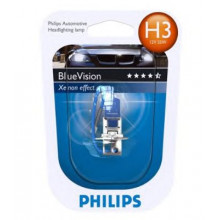 Лампа галогенная BlueVision H3 12V 55W PHILIPS / 12336BVB1