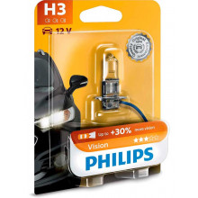 Лампа галогенная Vision +30% H3 12V 55W PHILIPS / 12336PRB1