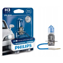 Лампа галогенная WhiteVision H3 12V 55W PHILIPS / 12336WHVB1