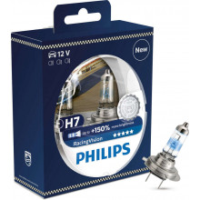 Лампа галогенная RacingVision +150% H4 12V 60/55W (2 шт.) PHILIPS / 12342RVS2