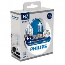 Лампа галогенная WhiteVision H4 +W5W 12V 60/55W (2+2 шт.) PHILIPS / 12342WHVSM