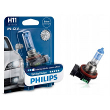 Лампа галогенная WhiteVision H11 12V 55W PHILIPS / 12362WHVB1