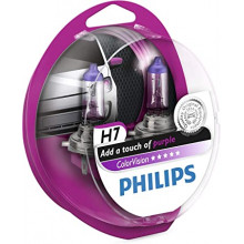 Лампа галогенная ColorVision Purple H7 12V 55W (2 шт.) PHILIPS / 12972CVPPS2