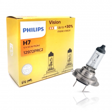 Лампа галогенная Vision +30% H7 12V 55W ( 2 шт.) PHILIPS / 12972PRC2