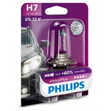 Лампа галогенная VisionPlus +60% H7 12V 55W PHILIPS / 12972VPB1