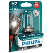 Лампа галогенная X-tremeVision Moto +100% H7 12V 55W PHILIPS / 12972XVBW