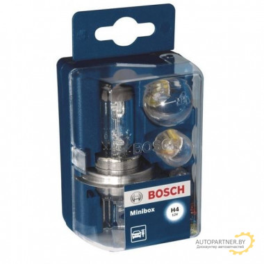 Набор запасных ламп MiniBox H4 12V BOSCH / 1987301101