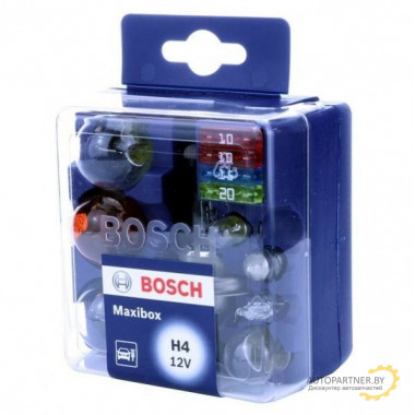 Набор запасных ламп MaxiBox H4 12V BOSCH / 1987301111