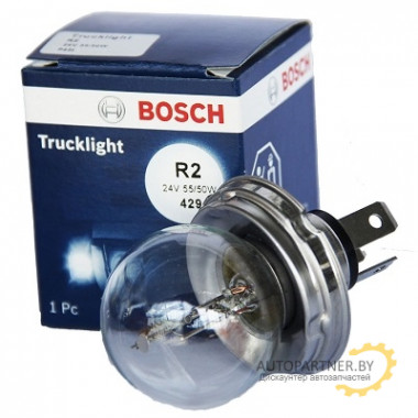 Лампа галогенная Trucklight R2 (Bilux) 24V 55/50W BOSCH / 1987302421