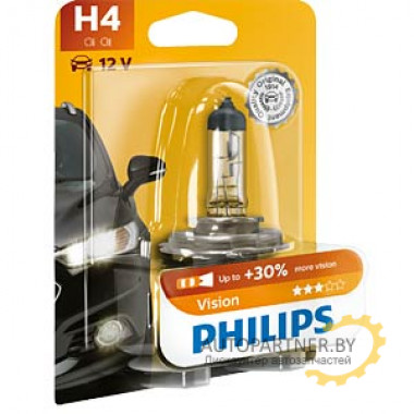 Лампа галогенная H4 12V 60/55W PHILIPS / 47480330