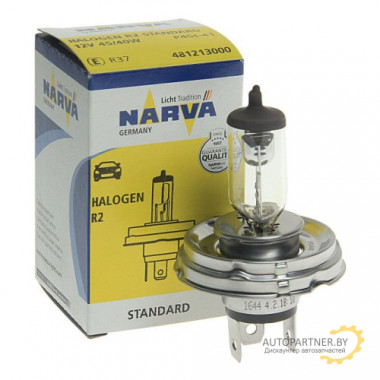 Лампа галогенная Standard R2 (Bilux) 12V 45/40W NARVA / 481213000