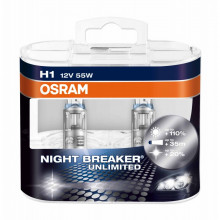 Лампа галогенная FOG BREAKER Off-Road +60% H1 12V 55W Yellow Light (2 шт.) OSRAM / 62150FBRDUOBOX