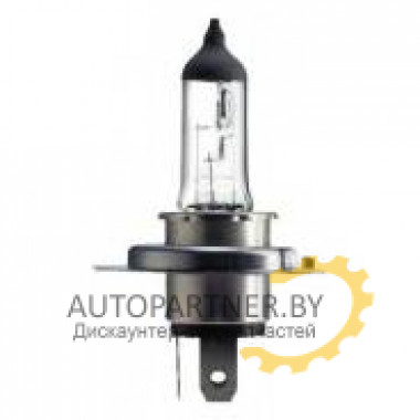 Лампа галогенная Silverstar +60% H4 12V 60/55W OSRAM / 64193SVS01B