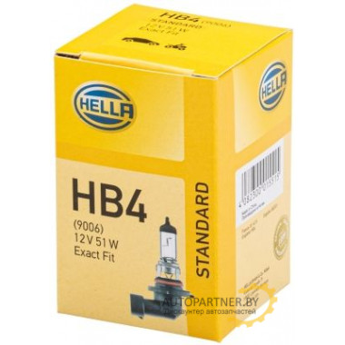 Лампа галогенная HB4 12V 55W HELLA / 8GH005636121