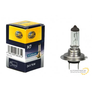 Лампа галогенная H7 24V 70W HELLA / 8GH007157241