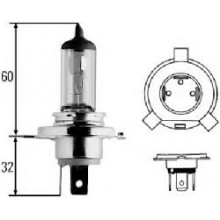 Лампа галогенная H4 12V 100/80W HELLA / 8GJ002525351