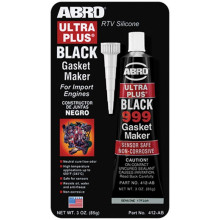 Герметик прокладочный ABRO черный силиконовый  85 г / 412-AB