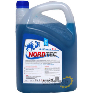Антифриз NORDTEC G11 -40°C синий 5кг / AFBLUE5NORDTEC