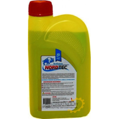 Антифриз NORDTEC G12 -40°C желтый 1кг / AFYELLOW1NORDTEC
