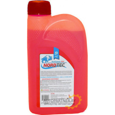 Антифриз NORDTEC G12 -40°C красный 1кг / AFRED1NORDTEC