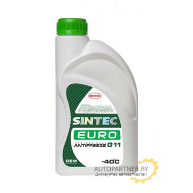 Антифриз SINTEC G11 Euro -40 С зеленый 1кг / 802558