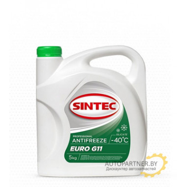 Антифриз SINTEC G11 Euro -40 С зеленый 5кг / 800523