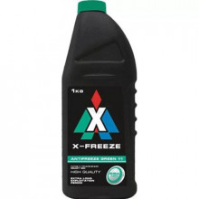 Антифриз X-FREEZE Green G11 -40°С готовый 1кг / 430206069