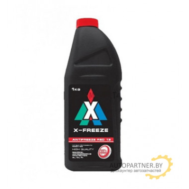 Антифриз X-FREEZE Red G12 -40°С готовый 1кг / 430206073