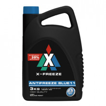 Антифриз X-FREEZE Blue G11 -45°С готовый 3кг / 430206093