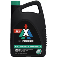 Антифриз X-FREEZE Green G11 -40°С готовый 3кг / 430206094