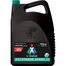 Антифриз X-FREEZE Green G11 -40°С готовый 10кг / 430206071