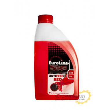 Антифриз EUROLINE RED G12 LL 1кг / EurolineREDG12LLкрасный091л1кг