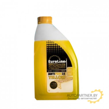 Антифриз EUROLINE YELLOW G11 1кг / EurolineYELLOWG11желтый091л1кг