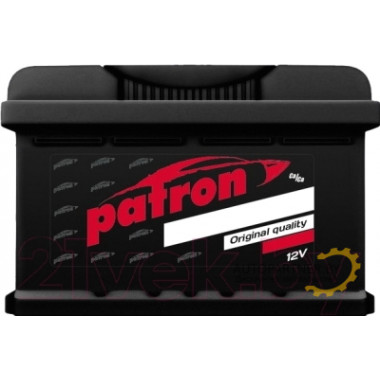 Батарея аккумуляторная PATRON ASIA 12V 75AH 570A (R+) B1+B6 270x173x222mm 16,6kg