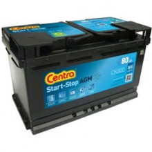 Батарея аккумуляторная CENTRA AGM Start&Stop аккумулятор 12V 80Ah 800A ETN 0(R+) B13 315x175x190 23,5kg