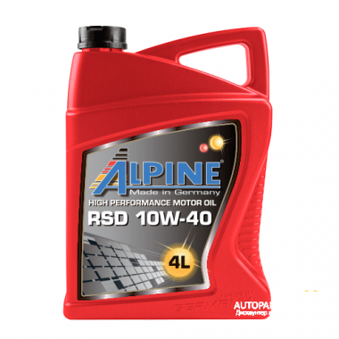 Моторное масло ALPINE RSD 10W40 / 0100128 (4л)
