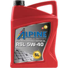 Моторное масло ALPINE RSL 5W40 / 0100142 (5л)