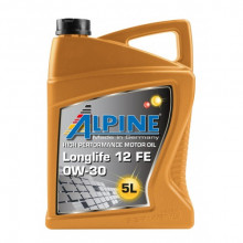 Моторное масло ALPINE LONGLIFE 12-FE 0W30 / 0101482 (5л)