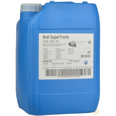 Моторное масло ARAL SUPERTRONIC 0W-40 / 10452 (20л)