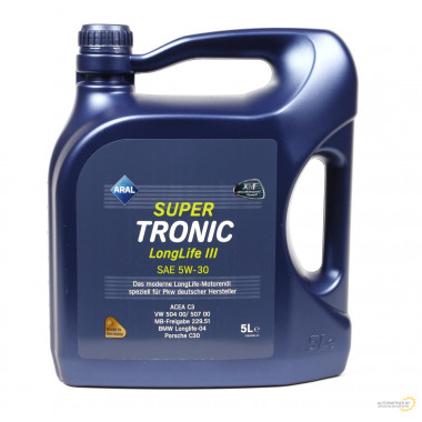 Моторное масло ARAL SUPERTRONIC LONGLIFE III 5W-30 / 20475 (5л)